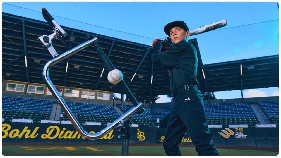 the attack tee in baseball action on the field 111