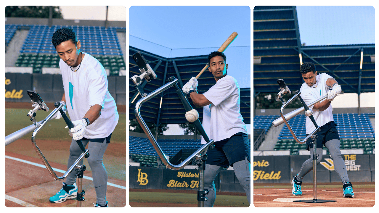 mark brooks presents the attack tee on the field 200