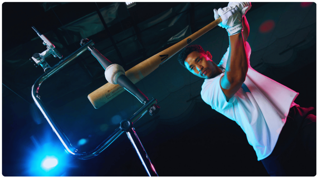 The Ultimate Tee for Practicing Attack Angles in Baseball 3 the attack tee in baseball action with mark brooks 777