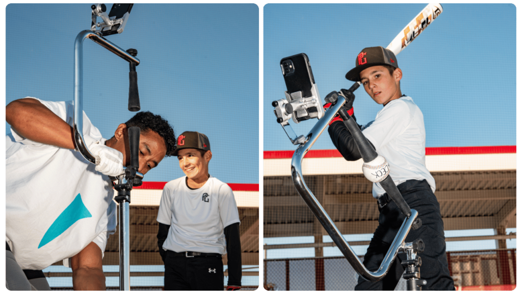 the attack tee in baseball hitting action 600