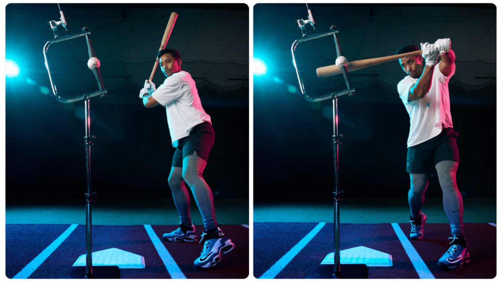 the attackletics tee in action with mark brooks