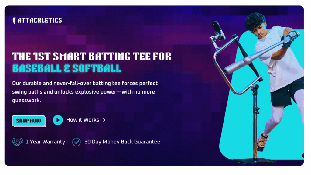 the first smart batting tee for baseball and softball